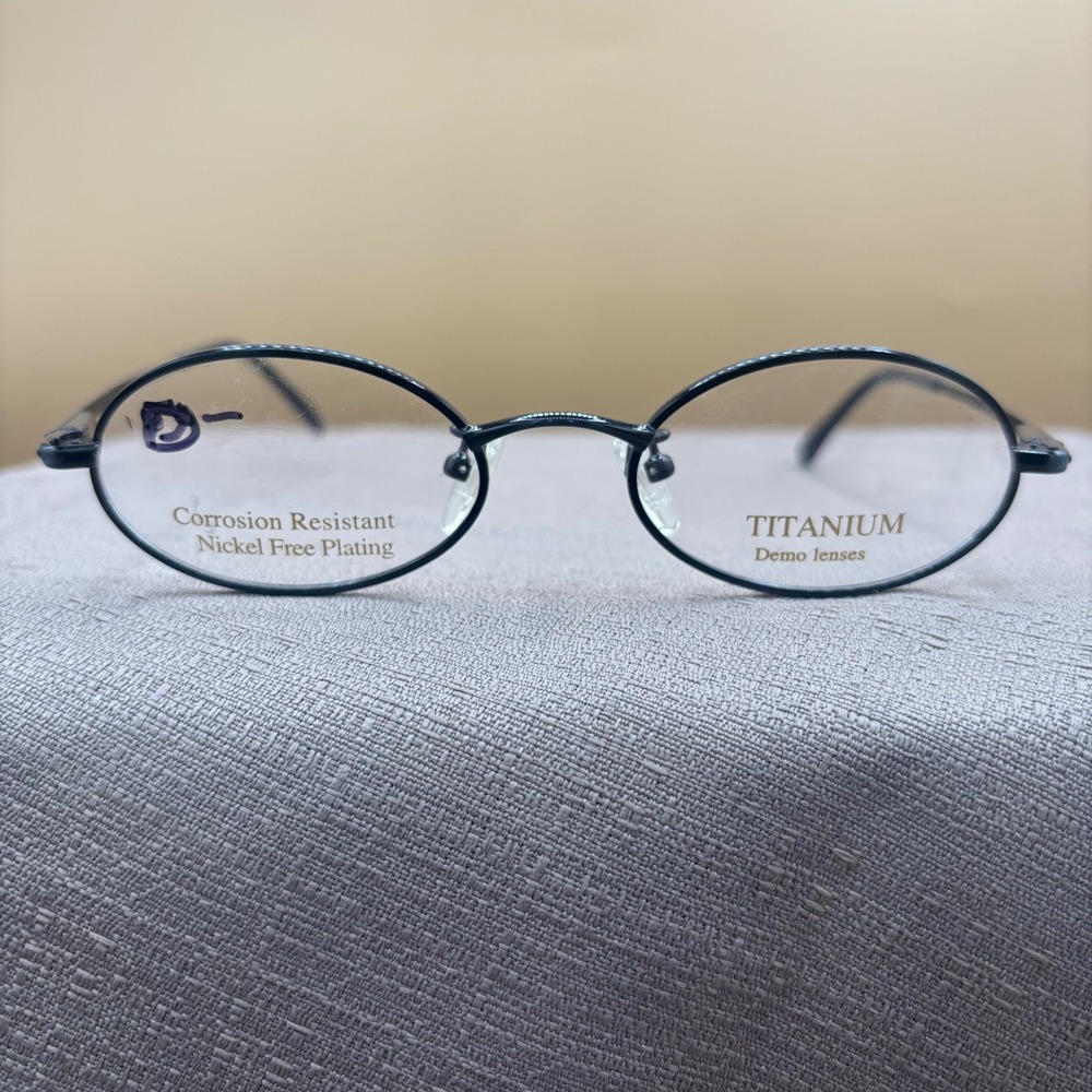 Titmus T7 BLU CS80 Z87-2 Titanium Oval Eyeglass Frames BLU 140mm Vintage NOS
